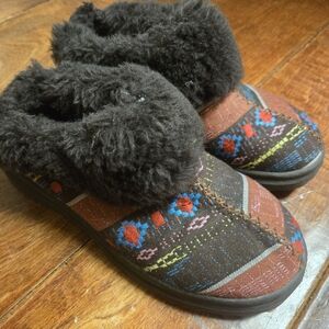 UGG Slipper‎ Booties Multi Embroidered Print  1006206 Womens Sz 7